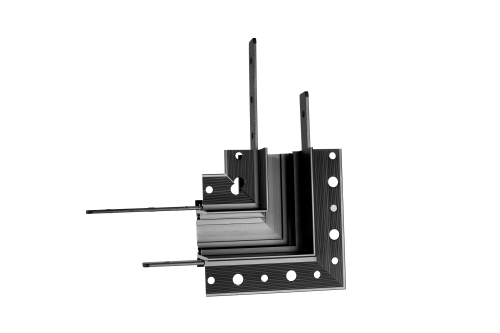 Maxlight Magnetic MT0008 Kątownik 90° czarny Montaż na sufit lub ścianę Do szyn MT0006, MT0007