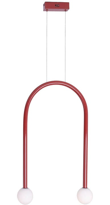 Maxlight P0523 Lampa Wisząca Enigma Czerwona