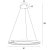 Maxlight P0557 Lampa Wisząca Qled z Pilotem rys techniczny