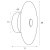 Maxlight W0356 Kinkiet Allure 1L Clear Glass  rys techniczny