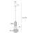 Maxlight P0591 Lampa Wisząca Bora A rys techniczny