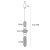 Maxlight P0592 Lampa Wisząca Bora B rys techniczny