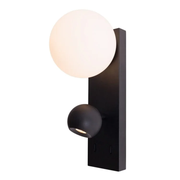 Maxlight W0351 Kinkiet Atom Czarny