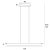 Maxlight P0597 Lampa Wisząca Jo-Jo Modern Grey rys techniczny