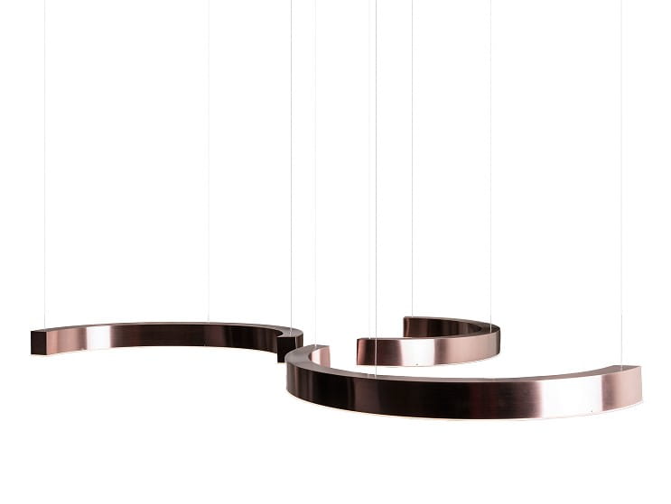 Maxlight P0571D Lampa Wisząca Lotus 40W Brushed Bronze