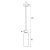 Maxlight P0510 Lampa Wisząca Campanila Champagne Glass rys techniczny