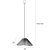 Maxlight P0579 Lampa Wisząca Amalfi I Black rys techniczny