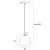 Maxlight P0582 Lampa Wisząca Pot rys techniczny