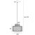 Maxlight P0587 Lampa Wisząca Raffle rys techniczny
