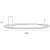 Maxlight C0240 Plafon Queen 80cm Brushed Gold 20W 3000K  rys techniczny