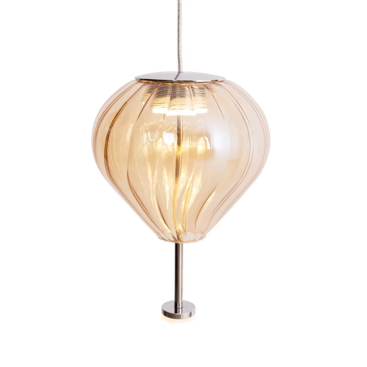 Maxlight P0575 Lampa Wisząca Palloncini 1 Amber Glass