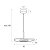 Maxlight P0560 Lampa Wiszaca Deux Black&grey rys techniczny