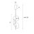 Maxlight P0563 Lampa Wiszaca Puro Cream&grey rys techniczny