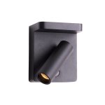 Maxlight W0374 Lofer Kinkiet Czarny 7w 364lm 3000k