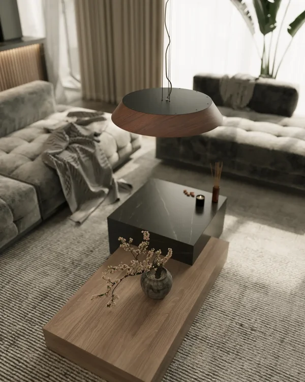 Maxlight P0551 Lampa Wisząca Tamago Dark Walnut Wood
