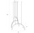 Maxlight P0509 Lampa Wisząca Trio Arc Brushed Gold rys technicnzy