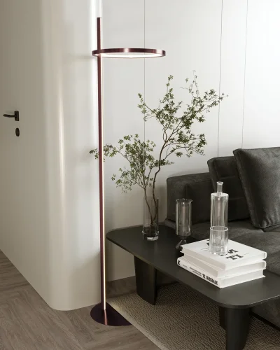 Maxlight F0061 Lampa Podłogowa Lozanna 27W Brushed Bronze