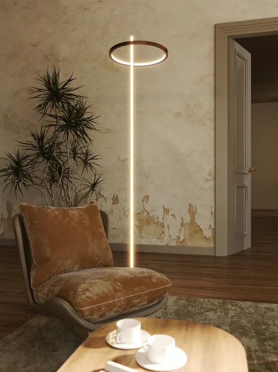 Maxlight F0061 Lampa Podłogowa Lozanna 27W Brushed Bronze