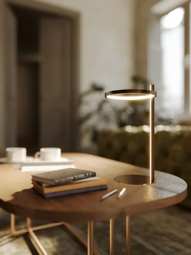 Maxlight T0062 Lampa Biurkowa Lozanna 14W Brushed Bronze