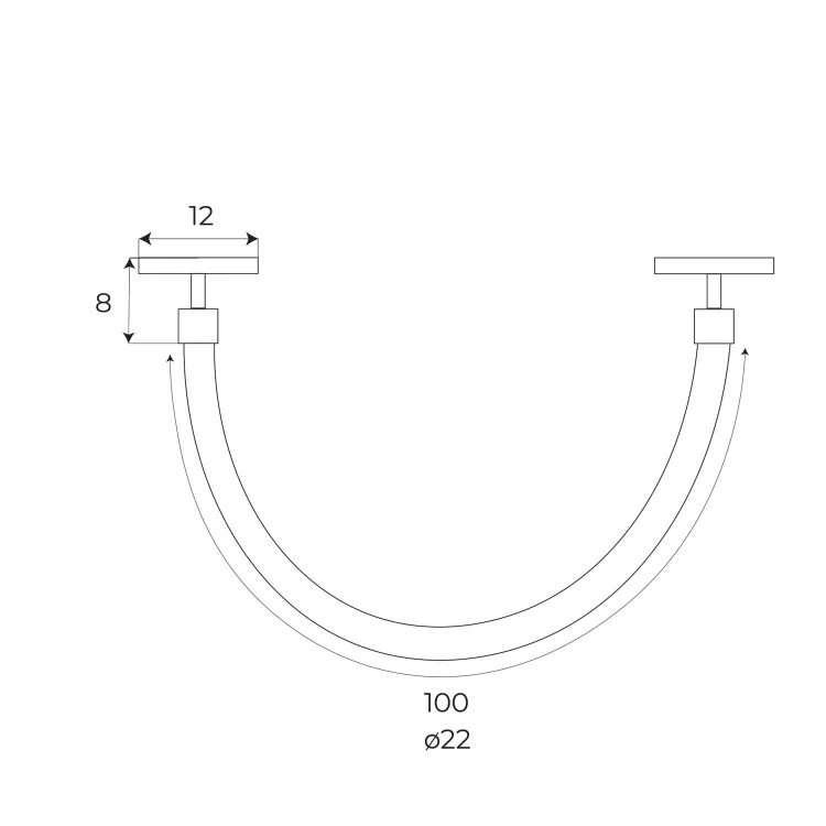 Maxlight Magnetic M0035Z Lampa Magnetyczna Biała System Zigbee 15W 1028LM 2700/5000K rys techniczny