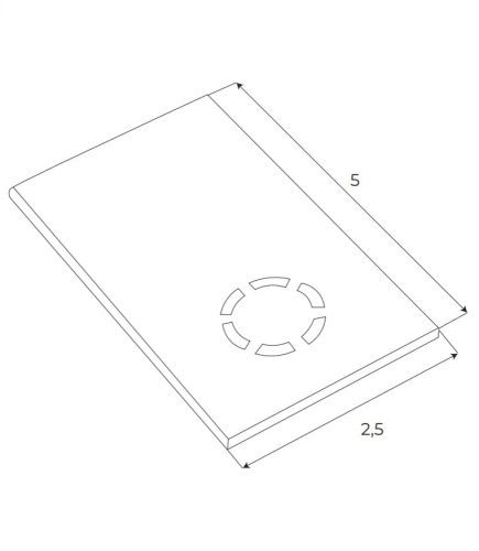 Maxlight Magnetic MA0028 Zaślepka końcowa do szyn natynkowych głębokich MT0018, MT0019, kolor biały rys techniczny