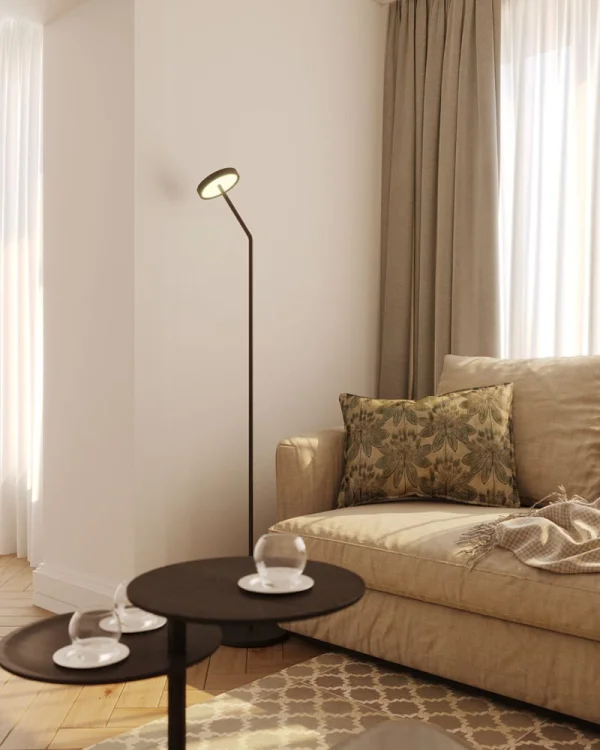 Maxlight F0060 Lampa Podłogowa Ibiza Czarna