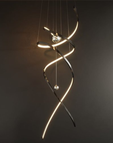 Maxlight P0500D Lampa Wisząca Ritz Polished Black Chrome