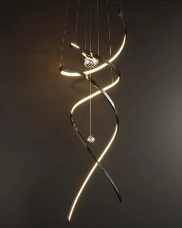 Maxlight P0500D Lampa Wisząca Ritz Polished Black Chrome