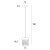 Maxlight P0574D Lampa Wisząca Vetro Brushed Black rys techniczny