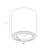 Maxlight C0256 Lampa Sufitowa Fix 6W Biała rys techniczny