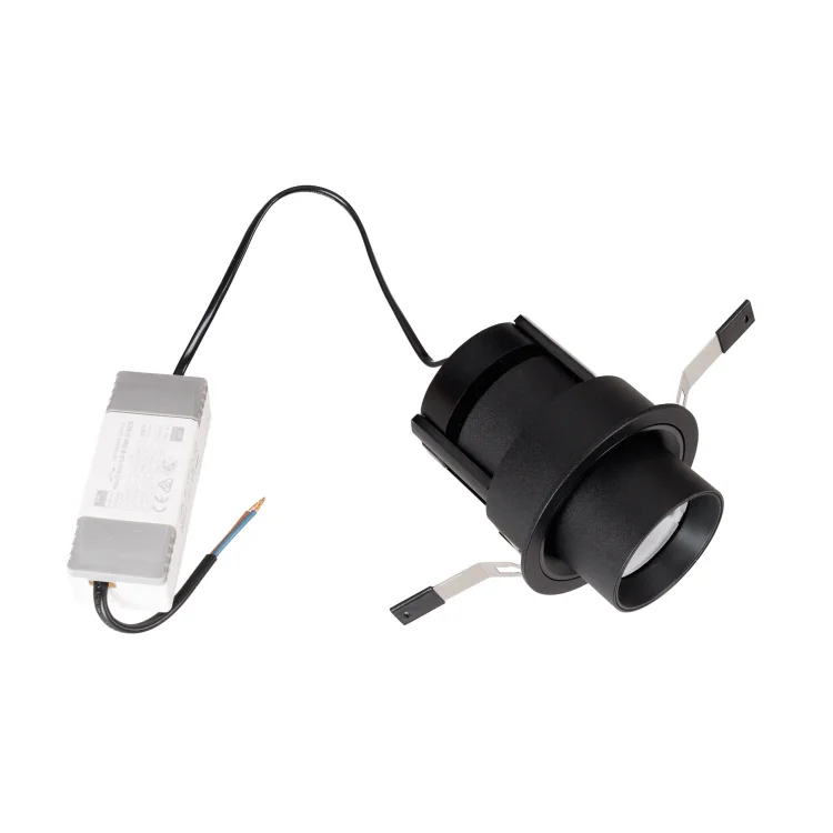 Maxlight H0131 Lampa Sufitowa Halo F Black Podtynkowa