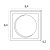Maxlight H190.04 Oprawa Wpustowa Spilio, do Skompletowania z Modułem HM190 i Trafo HT190 rys techniczny