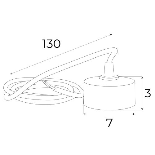 Maxlight Magnetic MA0026 Podsufitka - adaptor do zewnętrznego przyłącza prądu do szyn magnetycznych, kolor biały  rys techniczny