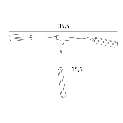 Maxlight Magnetic MT0035 Łączenie zasilania do łącznika mechanicznego T białe