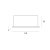 Maxlight H0134 Oprawa Wpustowa X-line, Do Skompletowania Z Trafo Ht0134 rys techniczny
