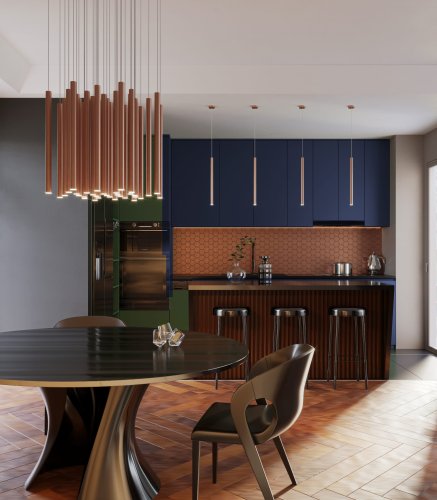 Maxlight Organic Copper P0174D Lampa Wisząca z Funkcją Ściemniania Światła