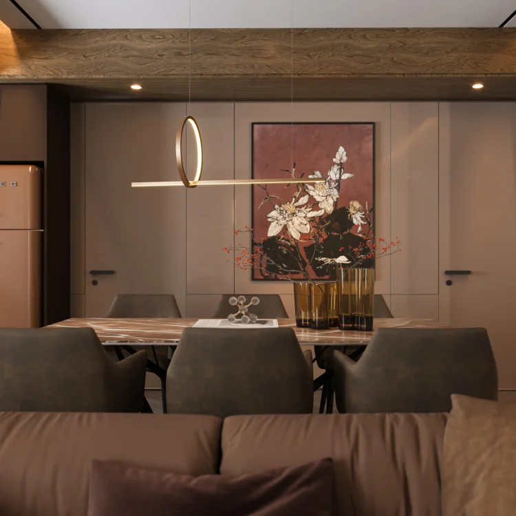 Maxlight P0570D Lampa Wisząca Lozanna 18W Brushed Bronze