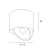 Maxlight C0266 Lampa Sufitowa Vector 10w Czarna rys techniczny