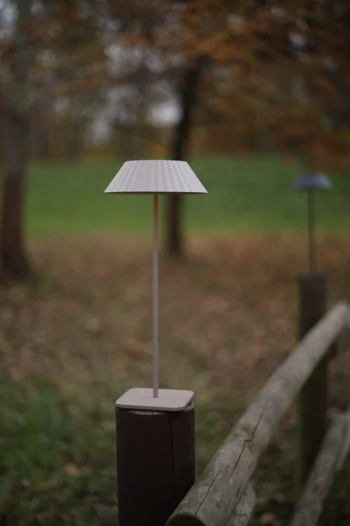 MAXLIGHT T0065 Lampa stołowa Muffin Taupe IP44