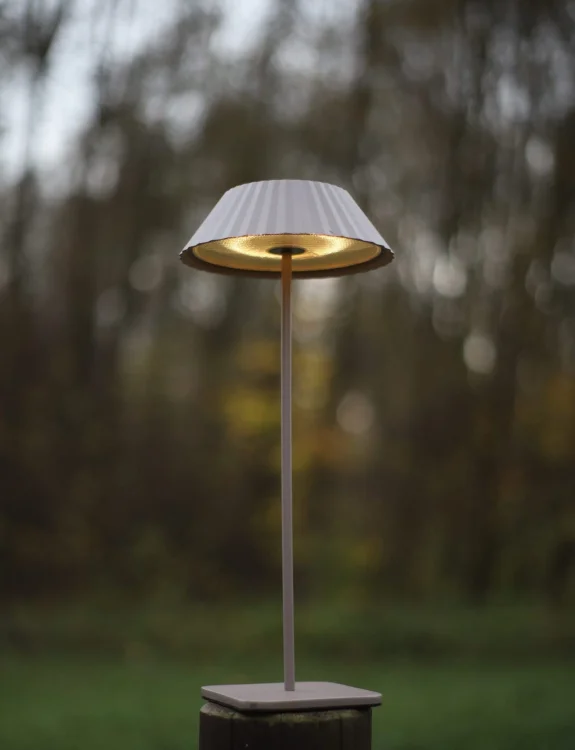 MAXLIGHT T0065 Lampa stołowa Muffin Taupe IP44