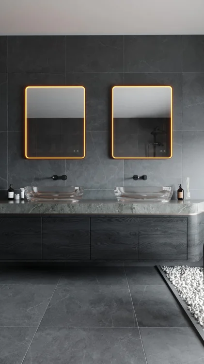 Maxlight W0385 Mirror Prostokąt 76x91cm Miedziane Lustro Podświetlan
