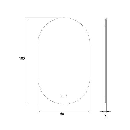 MAXLIGHT W0388 Mirror Prostokąt