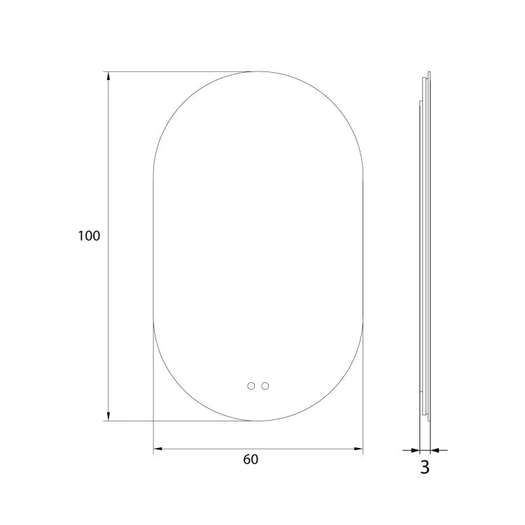 MAXLIGHT W0388 Mirror Prostokąt