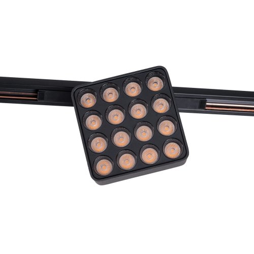 MAXLIGHT N0013N raster 12W Czarny kwadrat 3000K On-Off- MICRO11