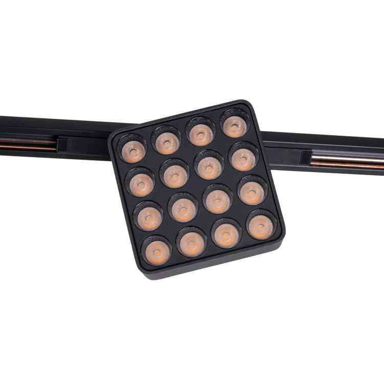 MAXLIGHT N0013N raster 12W Czarny kwadrat 3000K On-Off- MICRO11