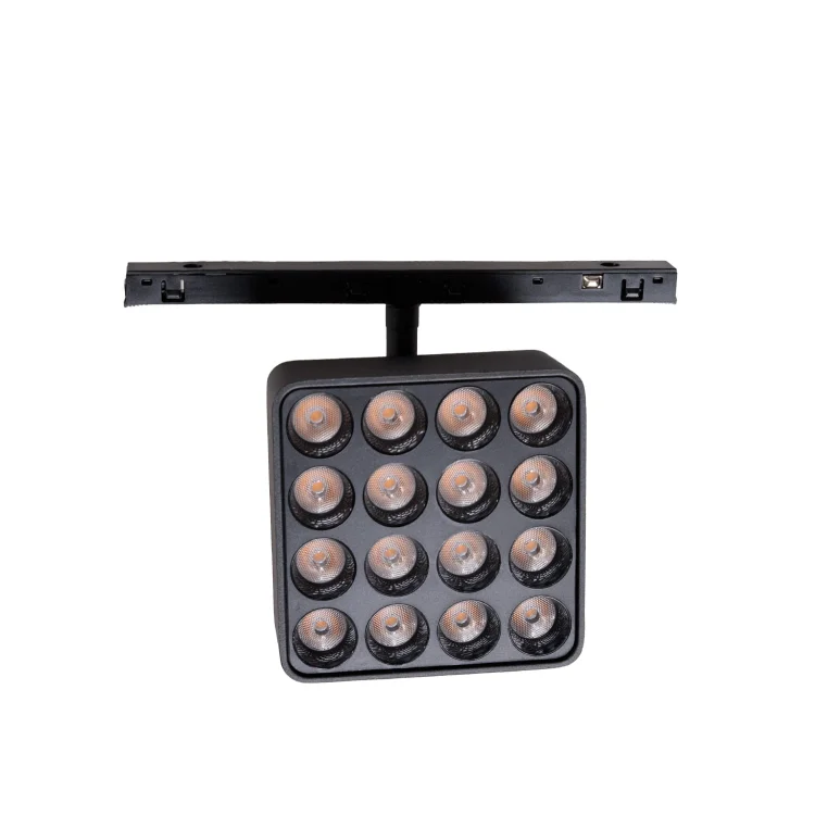 MAXLIGHT N0013Z raster 12W Czarny kwadrat 2700-5000K Zigbee- MICRO11