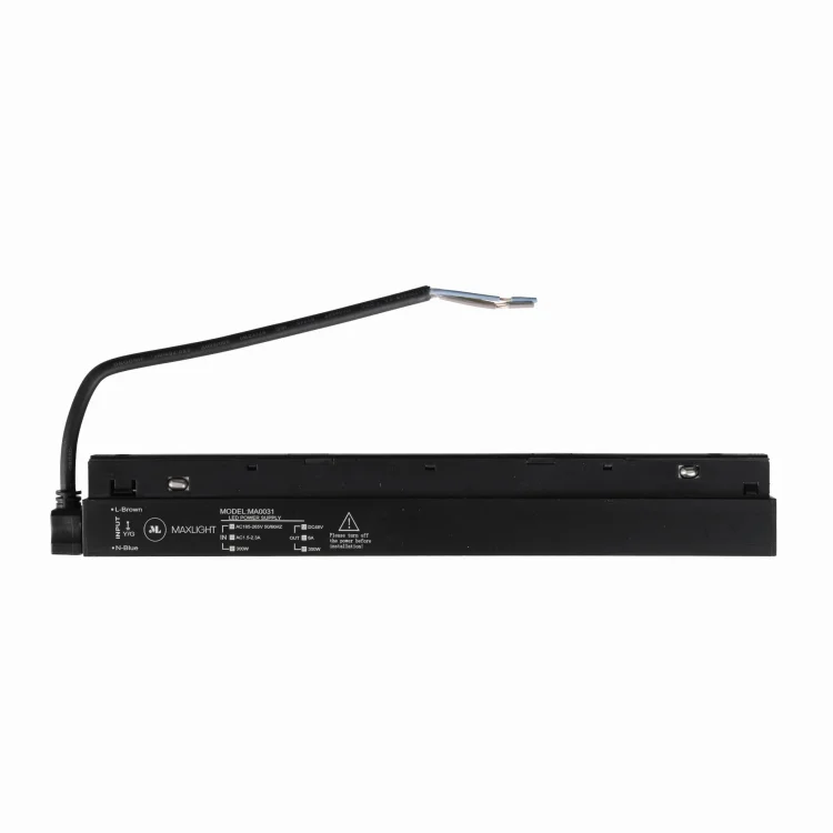 Maxlight MA0031 Zasilacz wewnętrzny 300W do szyn magnetycznych czarny