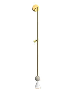 Maxlight W0449 Kinkiet Bingo 5W Złoty + Trawertyn