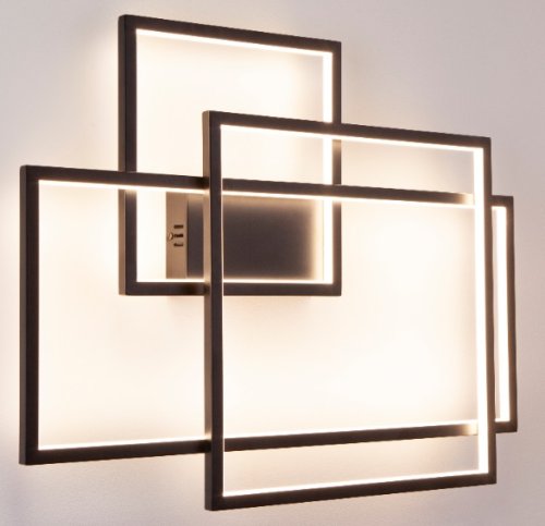 Maxlight Geometric W0233D Kinkiet Czarny z Funkcją Ściemniania Światła