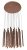 Maxlight Organic Copper P0174D Lampa Wisząca z Funkcją Ściemniania Światła